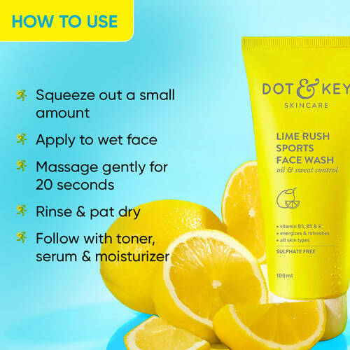 Dot & Key Lime Rush Sports Face Wash