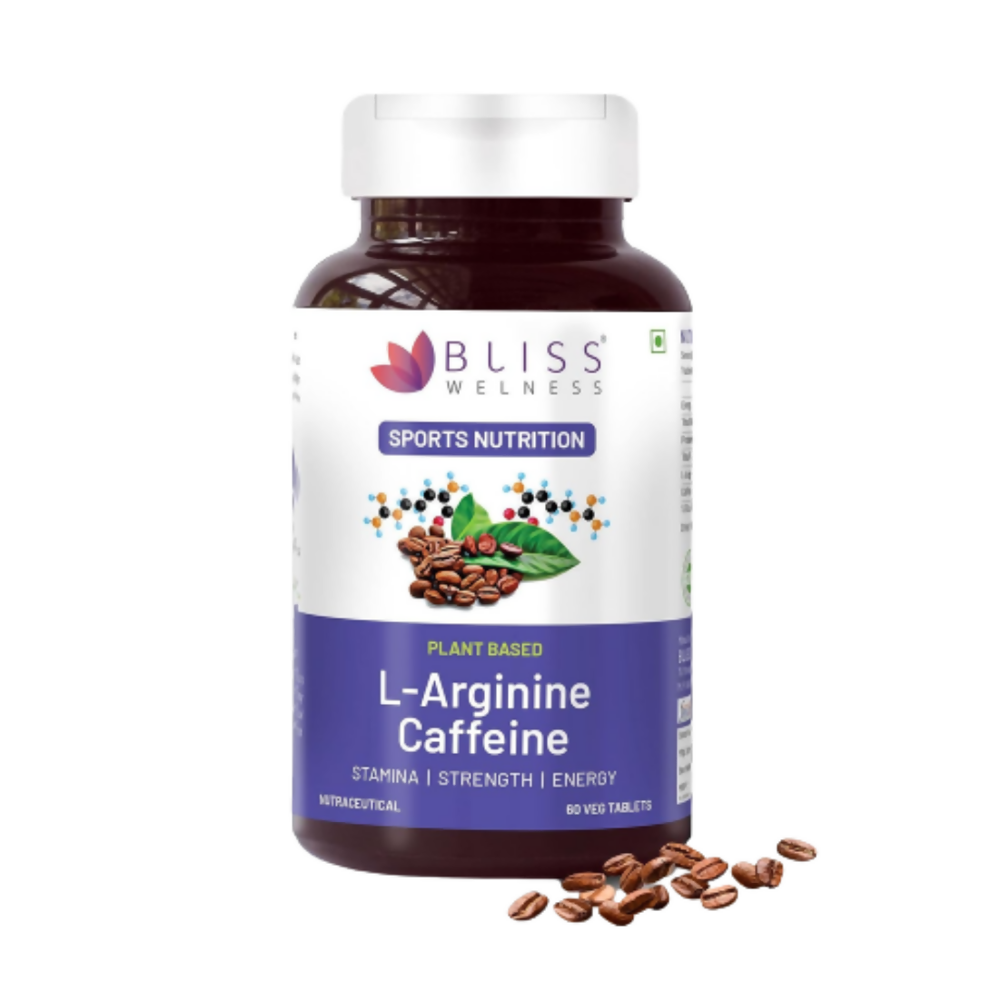 Bliss Welness L-Arginine Caffeine Tablets -  usa australia canada 