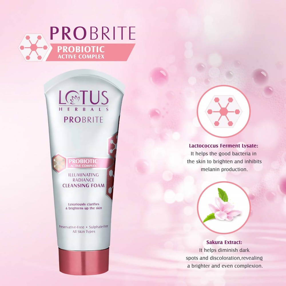 Lotus Herbals Probrite Illuminating Radiance Cleansing Foam