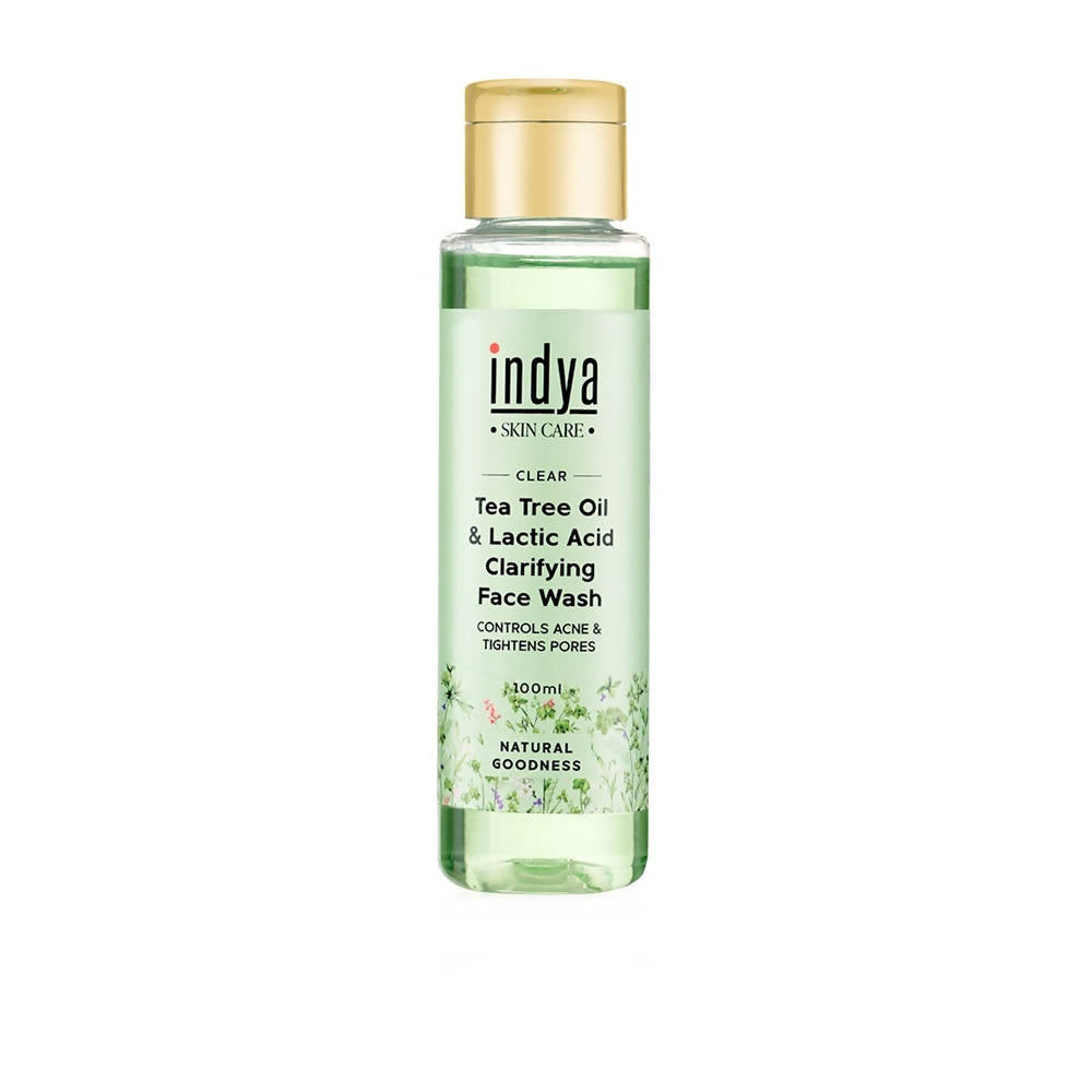 Indya Tea Tree Oil & Lactic Acid Clarifying Face Wash