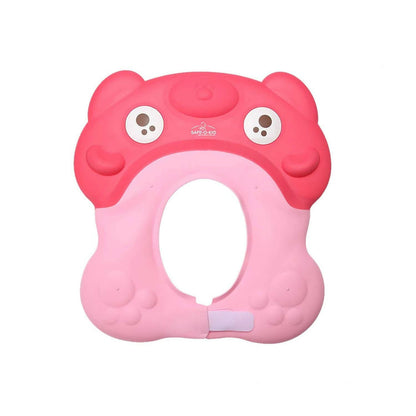 Safe-O-Kid Shampoo Hat / Cap For Kids, No Tears & Adjustable, Pink