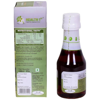 Health 1st Cold Pressed Pumpkin Oil