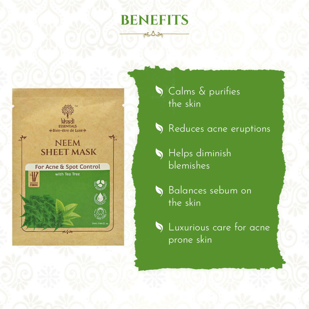 Khadi Essentials Neem Serum Sheet Mask