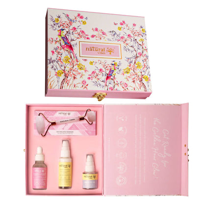 Natural Vibes Glow Getter Gift Set with Rose Quartz Face Roller