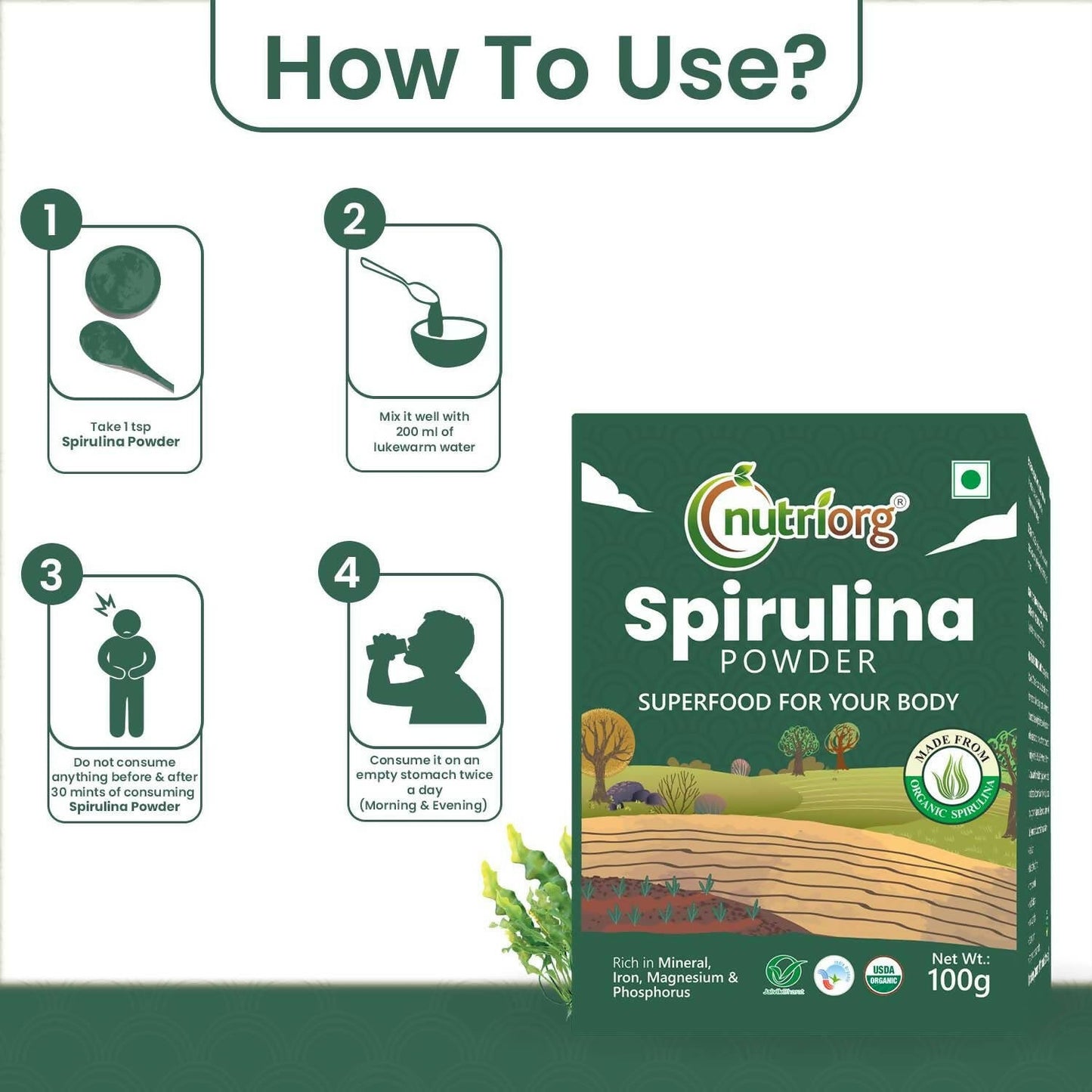 Nutriorg Spirulina Powder