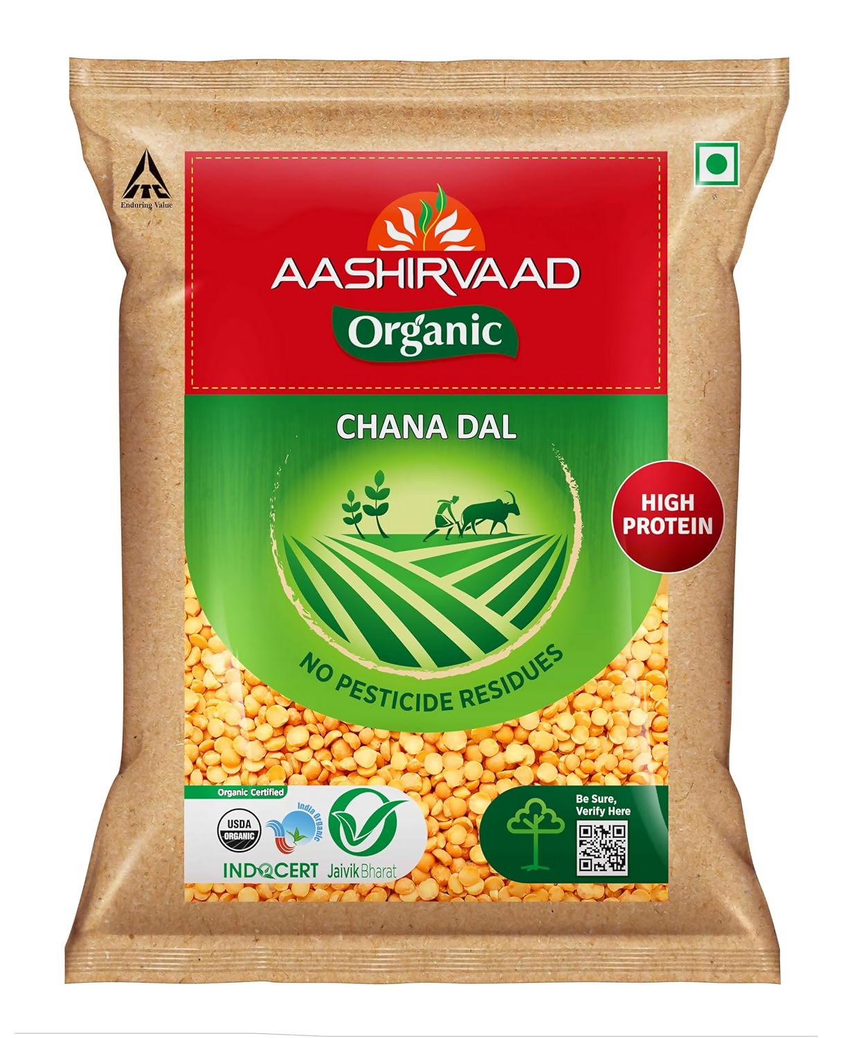 Aashirvaad Nature's Super Foods Organic Chana Dal - BUDNE