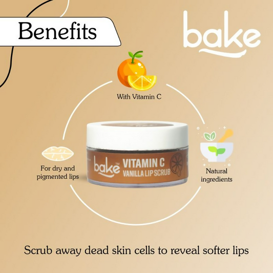 Bake Vitamin C Vanilla Lip Exfoliating & Lightening Scrub