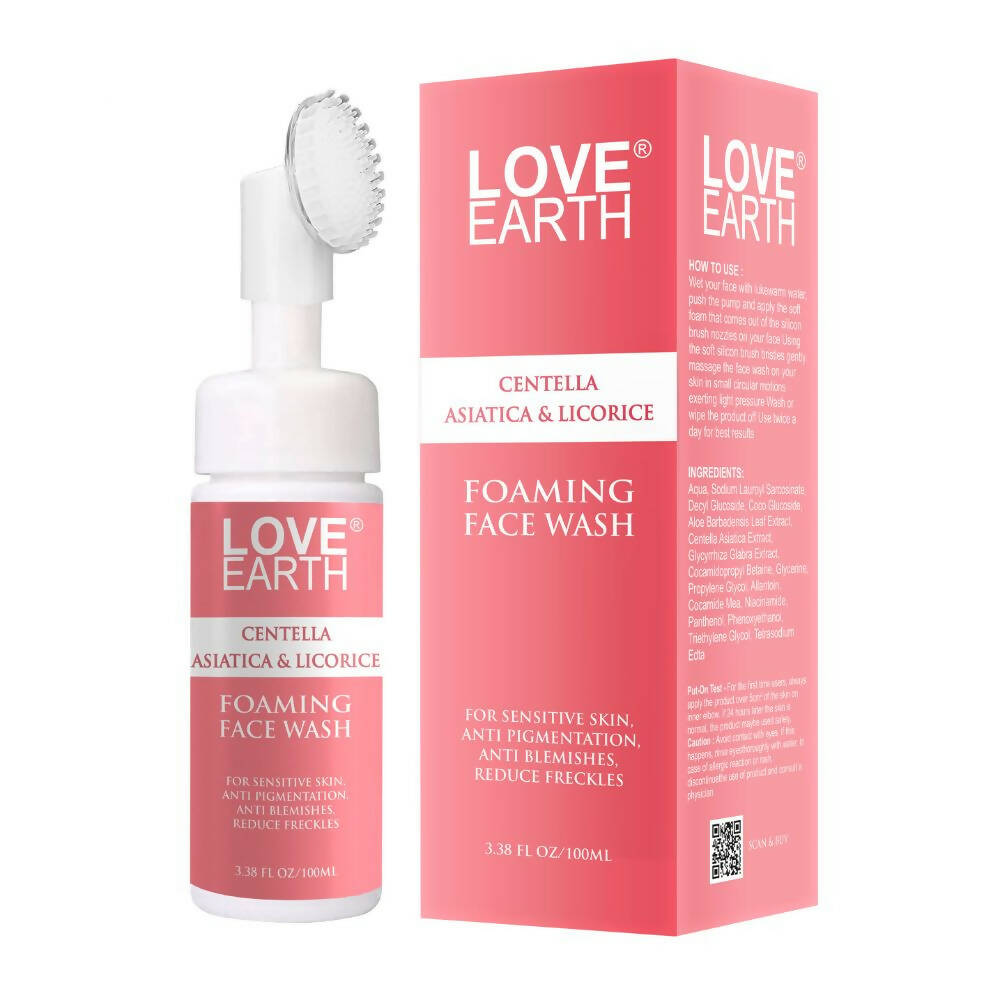 Love Earth Centella Asiatica & Licorice Foaming Face Wash