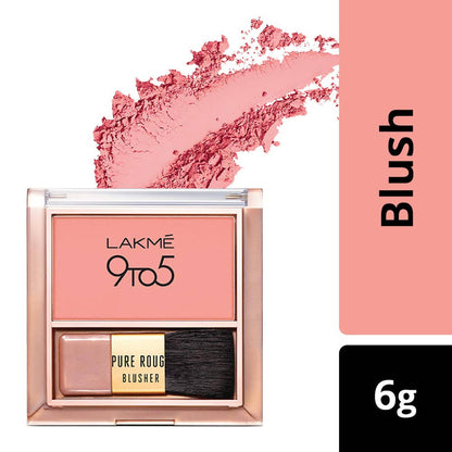 Lakme 9To5 Pure Rouge Blusher - Nude Flush