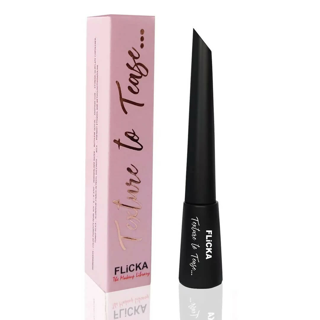 FLiCKA Texture to Tease Eye Pencil Liquid Eyeliner Black - BUDNE