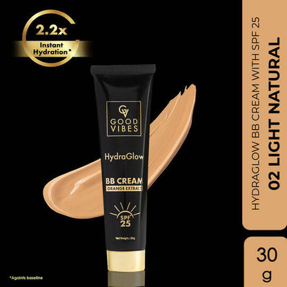 Good Vibes HydraGlow BB Cream SPF 25 with Orange Extract - Light Natural