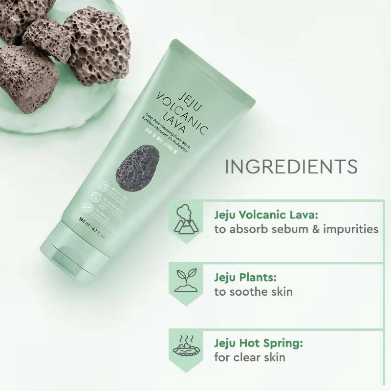 The Face Shop Jeju Volcanic Lava Scrub Foam