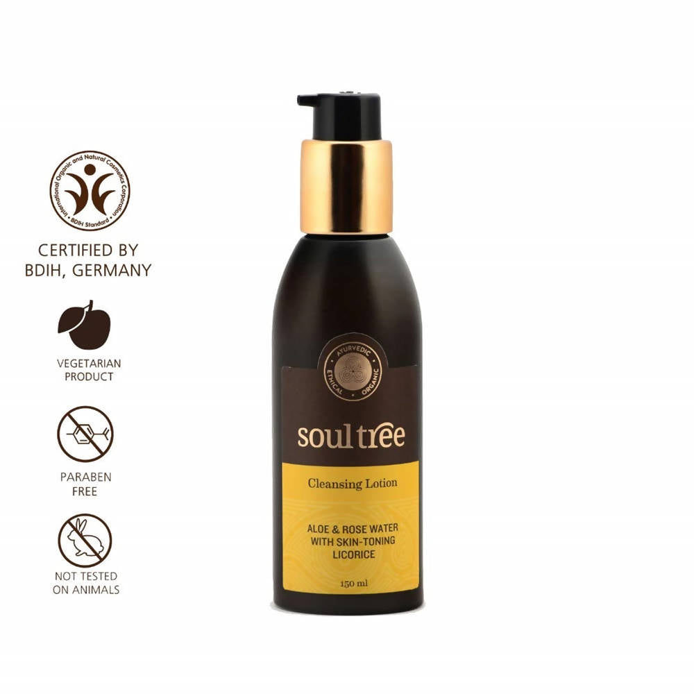 Soultree Cleansing Lotion - Aloe & Rose Water With Skin-Toning Licorice