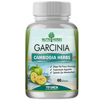 Nutriherbs Garcinia Cambogia Herbs 800mg Capsules - 60 Caps