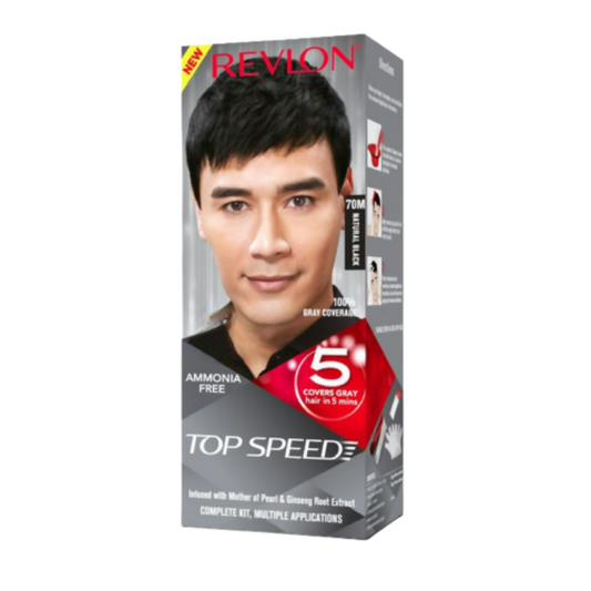 Revlon Top Speed Hair Color Small Pack Man - Natural Black 70m - BUDEN