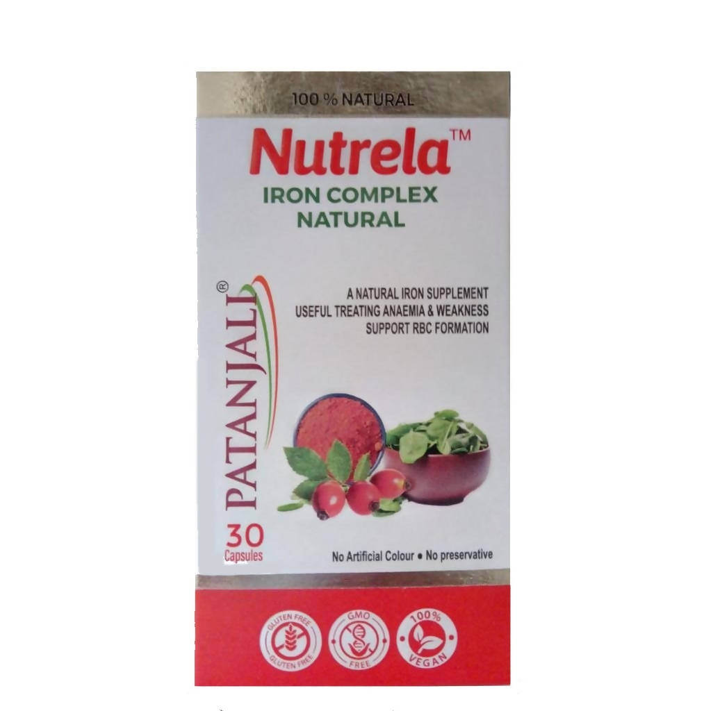 Patanjali Nutrela Iron Complex Natural Capsules