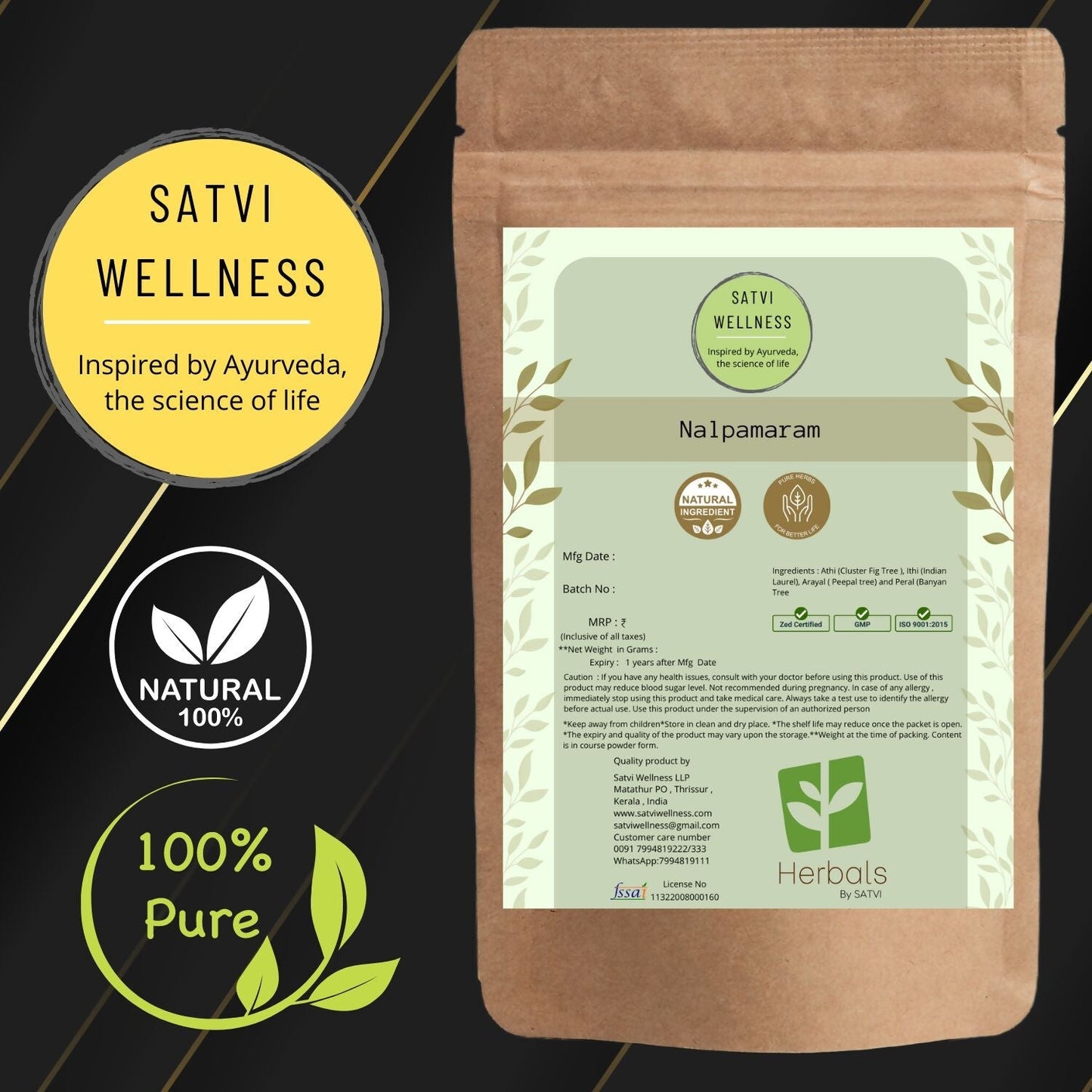 Satvi Wellness Naalpamaram Powder