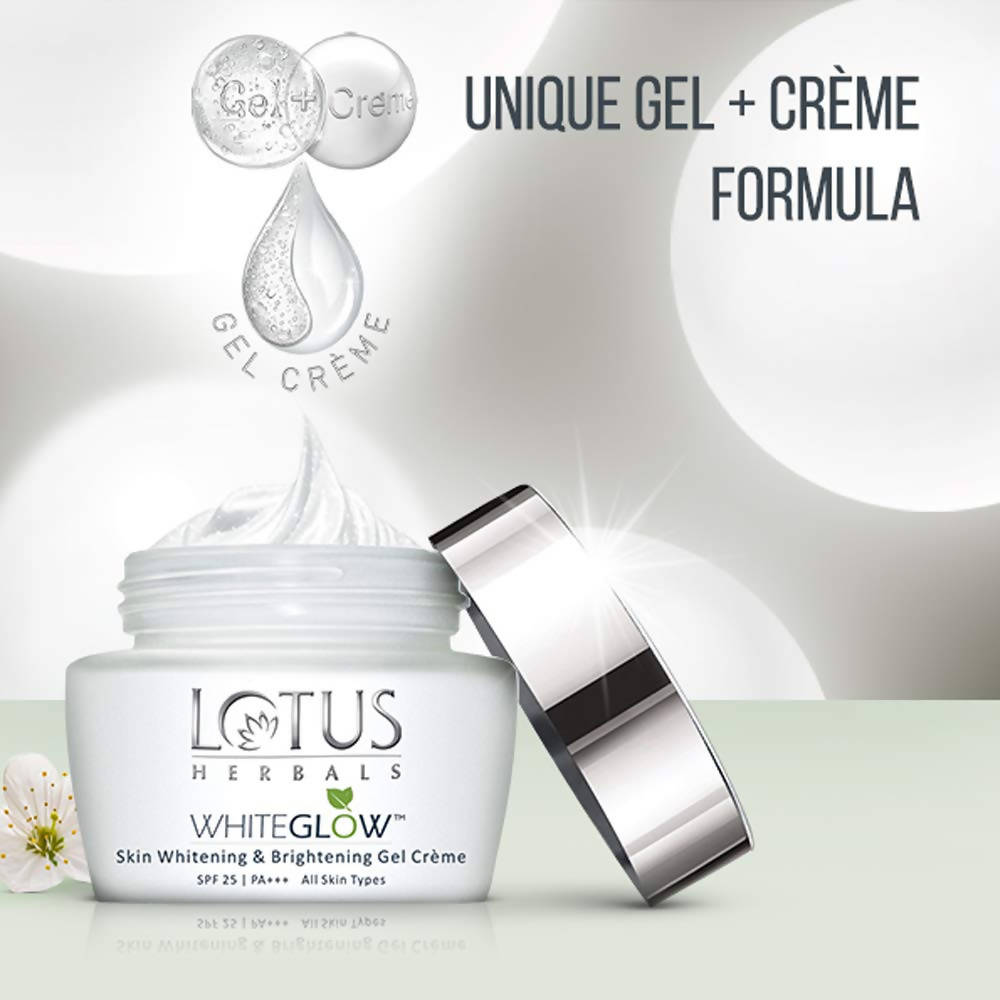 Lotus Herbals Whiteglow Skin Whitening And Brightening Gel Cream (SPF-25)