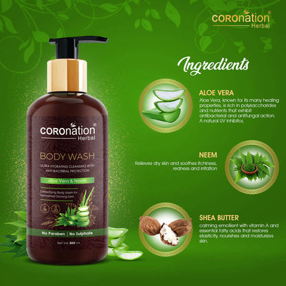 Coronation Herbal Aloevera and Neem Body Wash