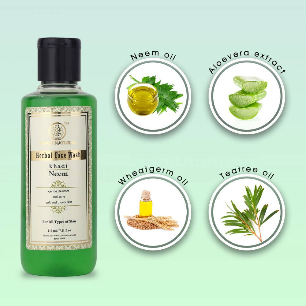 Khadi Natural Neem Herbal Face Wash