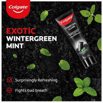 Colgate Charcoal Clean Black Gel Toothpaste with Bamboo Charcoal & Mint