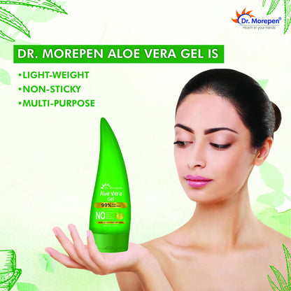 Dr. Morepen 99% Pure Aloe Vera Gel for Glowing Skin & Healthy Hair