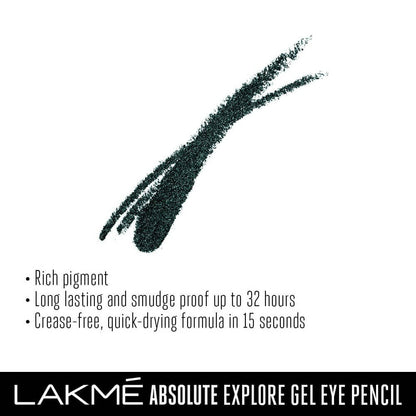 Lakme Absolute Explore Eye Pencil - Bold Emerald