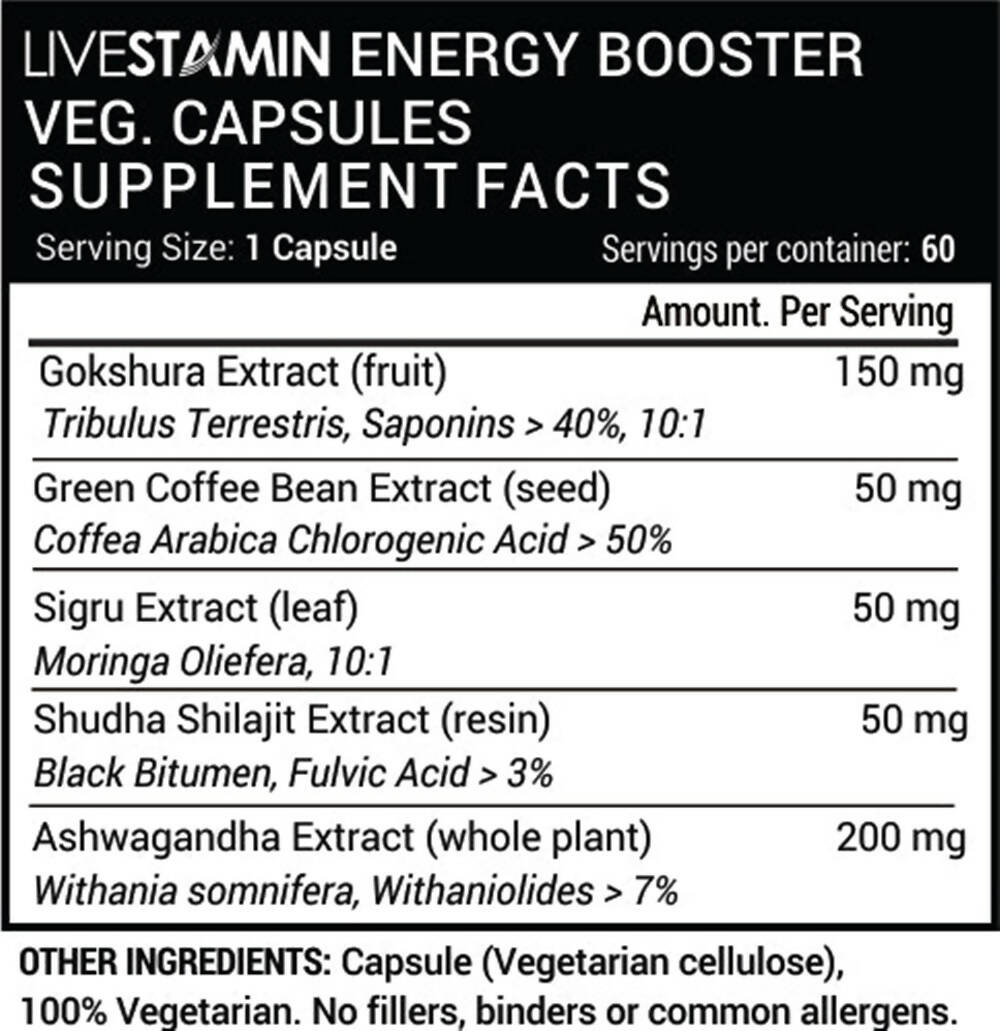 Livestamin Energy Booster Capsules