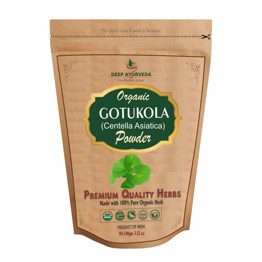 Deep Ayurveda Organic Gotukola Powder -  usa australia canada 