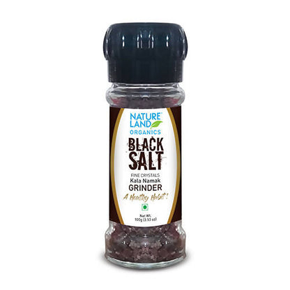 Nature Land Organics Black Salt Fine Crystal - BUDNE