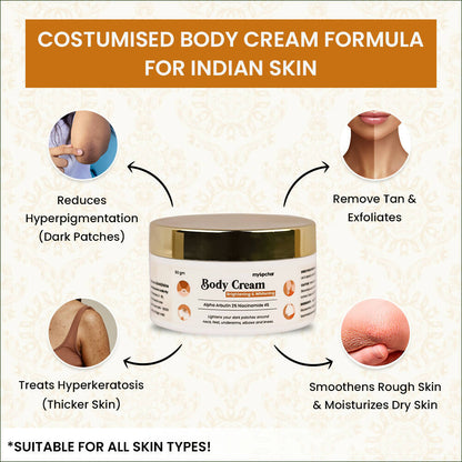 myUpchar Ayurveda Brightening & Whitening Body Cream