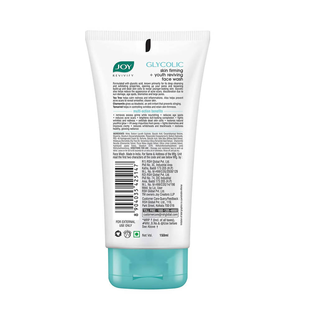 Joy Revivify Glycolic Skin Firming & Youth Reviving Face Wash