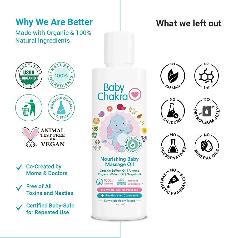 BabyChakra Nourishing Baby Massage Oil