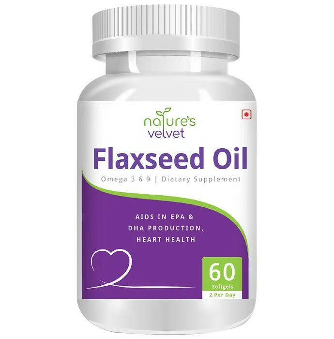 Nature's Velvet Flaxseed Oil Capsules - BUDEN