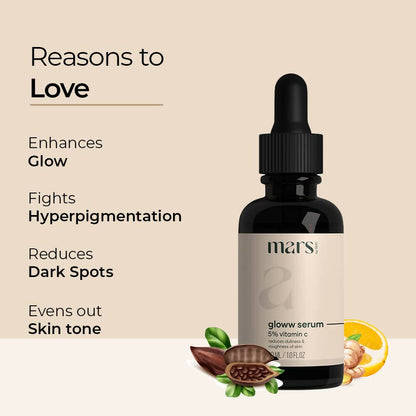 Mars By GHC Vitamin C Gloww Face Serum For Sensitive Skin