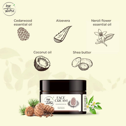 Shat Pratishat Natural Face Cream - Cedarwood Oil