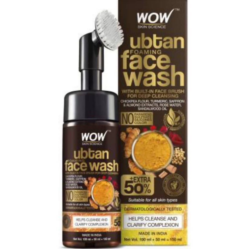 Wow Skin Science Ubtan Foaming Face Wash - BUDNE