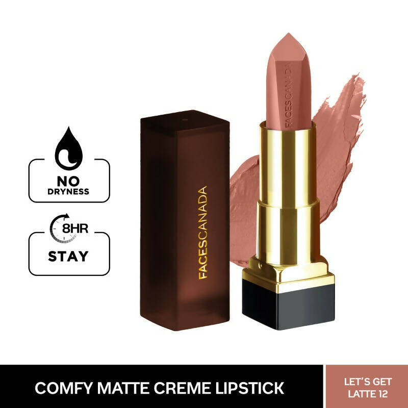 Faces Canada Comfy Matte Creme Lipstick - Let’???s Get Latte 12