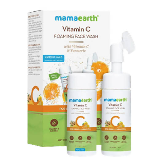 Mamaearth Vitamin C Foaming Face Wash With Brush Combo Pack - buy in USA, Australia, Canada