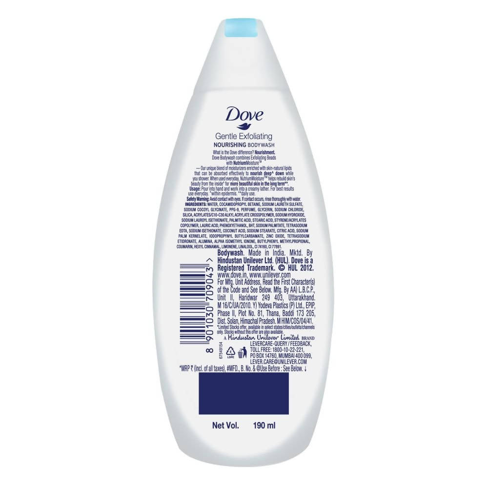 Dove Gentle Exfoliating Nourishing Body Wash