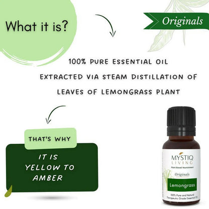 Mystiq Living Originals Lemongrass Essential Oil