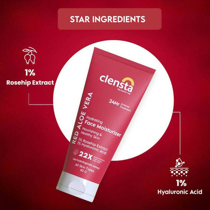 Clensta Red Aloe Vera Hydrating Face Moisturizer