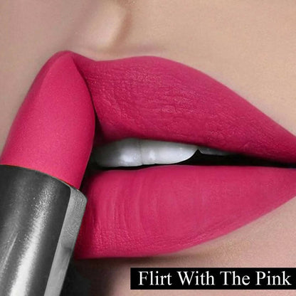 FLiCKA Wear Me Everywhere Creamy Matte Lipstick Flirt With The Pink