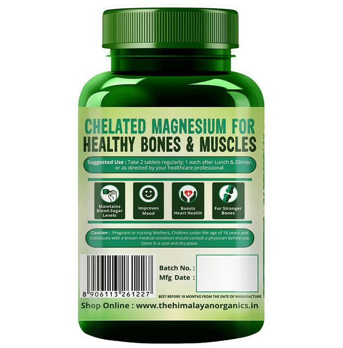 Himalayan Organics Magnesium Citrate+Glycinate Tablets