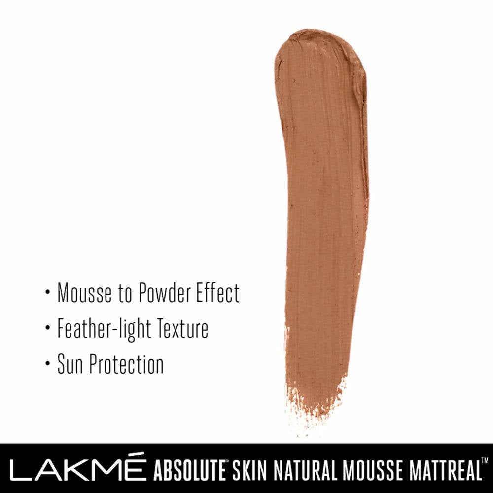 Lakme Absolute Skin Natural Mousse Mattreal Foundation - Rick Walnut