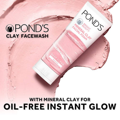 Ponds Bright Beauty Mineral Clay Facial Foam