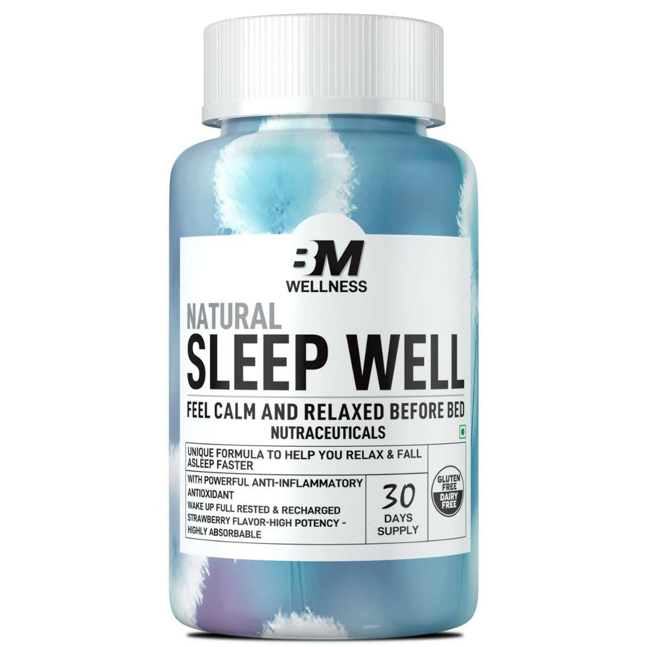 BM Wellness Natural Sleep Well Tablets (800mg) -  USA 