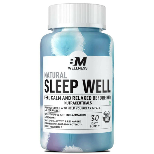 BM Wellness Natural Sleep Well Tablets (800mg) -  USA 