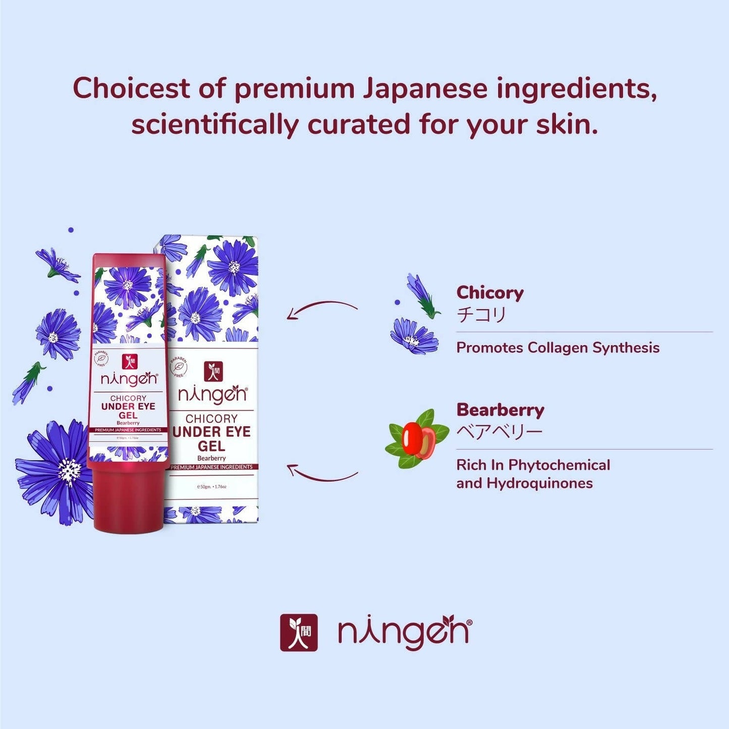 Ningen Chicory Under Eye Gel