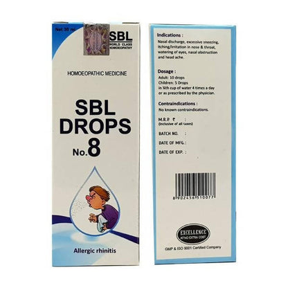 SBL Homeopathy Drops No. 8 Allergic Rhinitis